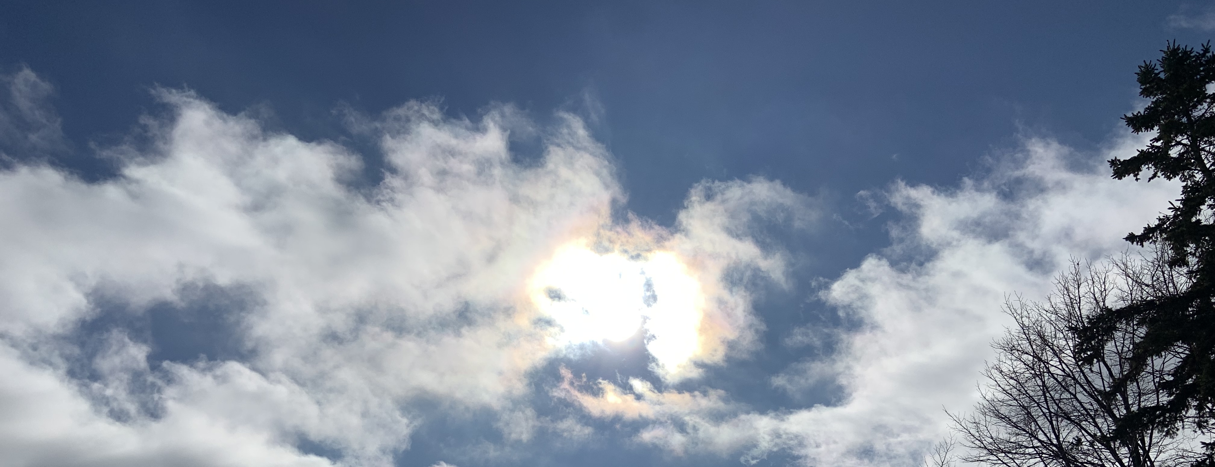 A face in the clouds, if you can find it.